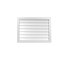 Ekena Millwork Vertical Surface Mount PVC Gable Vnt: Non-Functional, w/2"W x 1-1/2"H, Brickmould Frame, 32"W x 24"H GVPVE32X2402SN - alternate 1